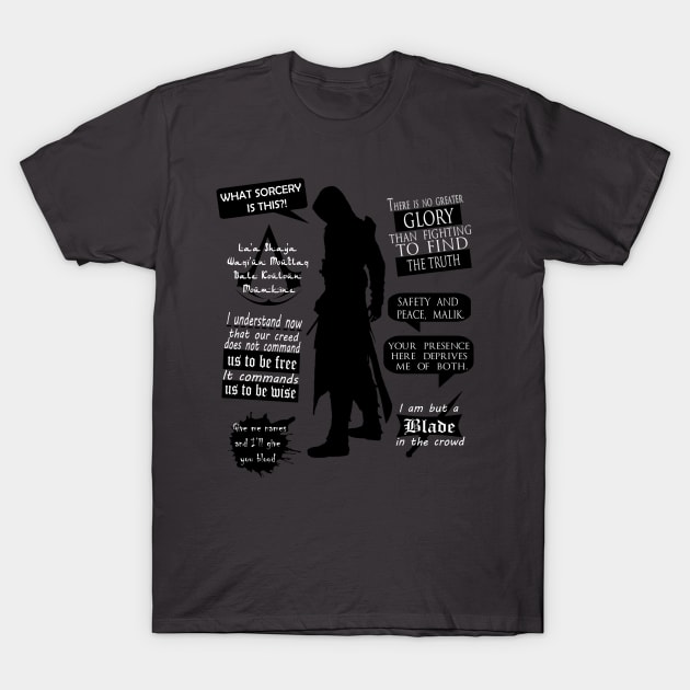 Altaïr Quotes T-Shirt by ZeroKara